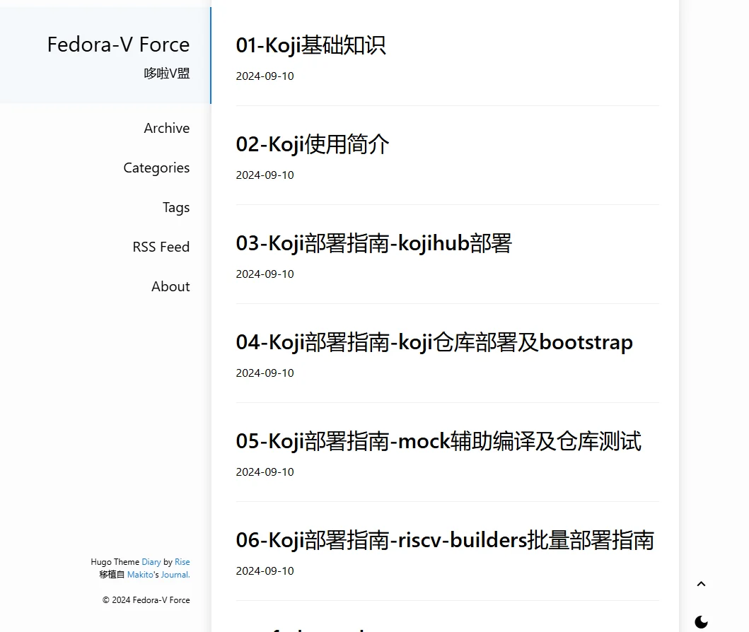 Our Blog screenshot